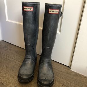 Hunter Boots Women's Tall Original Matte w Socks